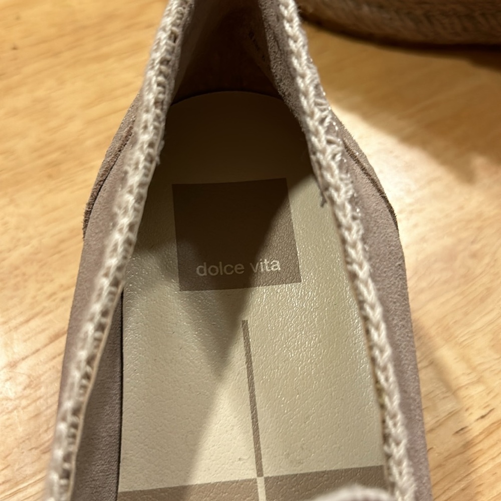Dolce Vita Blush Tan Espadrille Platform Loafers - Picture 4 of 4
